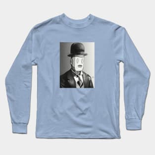 Charlie Chaplin Robot Long Sleeve T-Shirt